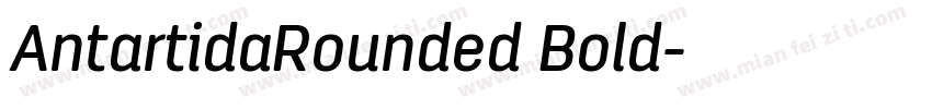 AntartidaRounded Bold字体转换
